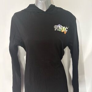 Denim & Flower Black Long Sleeve Tee